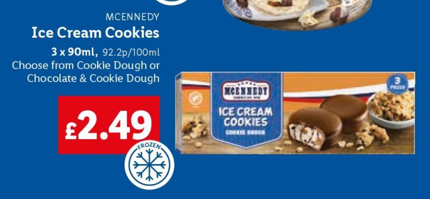MCENNEDY Ice Cream Cookies