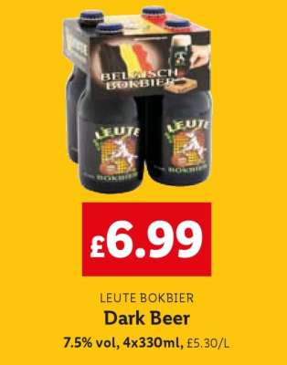 LEUTE BOKBIER Dark Beer