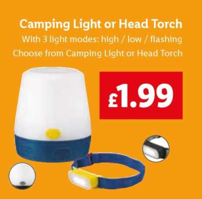 Camping Light or Head Torch