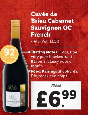 Cuvée de Brieuc Cabernet Sauvignon OC French