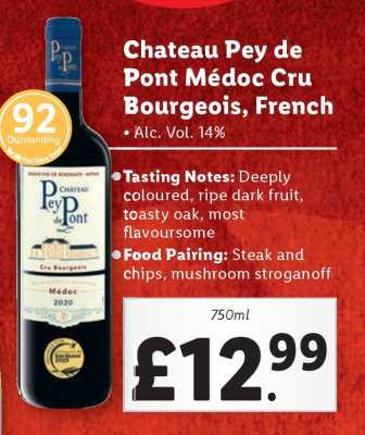 Chateau Pey de Pont Médoc Cru Bourgeois, French