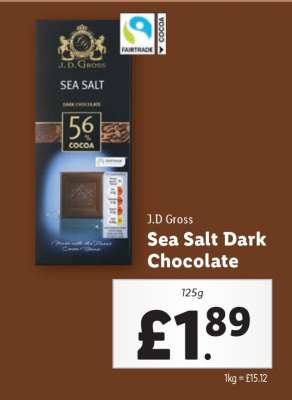 J.D. Gross Sea Salt Dark Chocolate