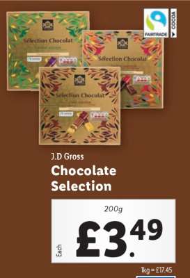 J.D Gross Chocolate Selection