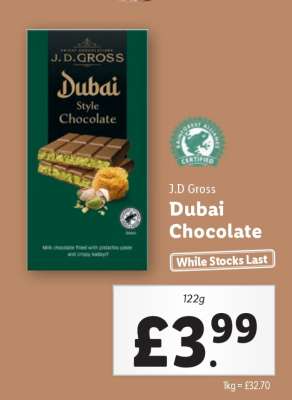 J.D Gross Dubai Chocolate