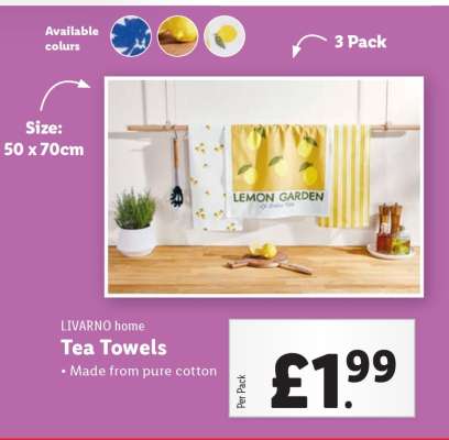 LIVARNO home Tea Towels