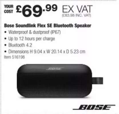 Bose Soundlink Flex SE Bluetooth Speaker