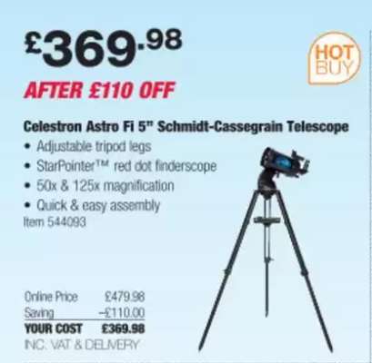 Celestron Astro Fi 5” Schmidt-Cassegrain Telescope