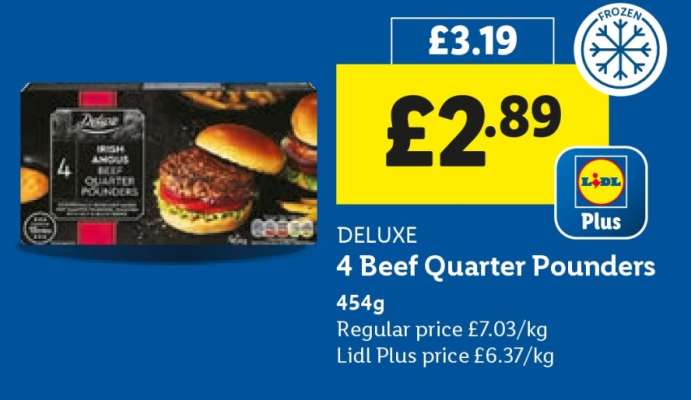 4 Beef Quarter Pounders