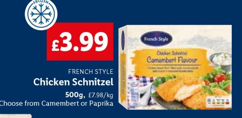 French Style Chicken Schnitzel