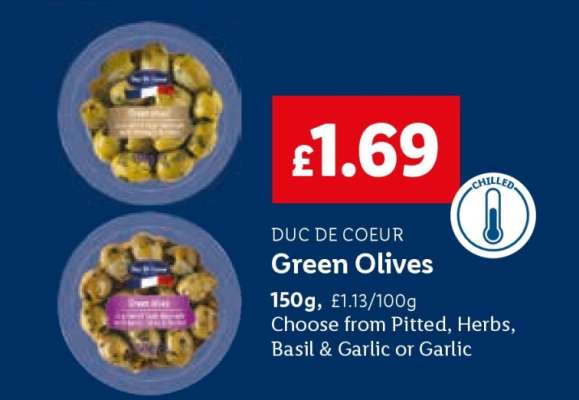 DUC DE COEUR Green Olives