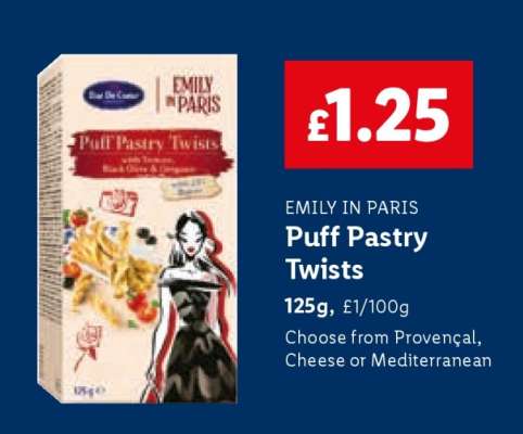 EMILY IN PARIS Puff Pastry Twists