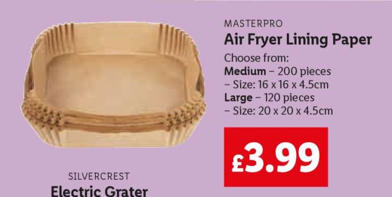 Masterpro Air Fryer Lining Paper