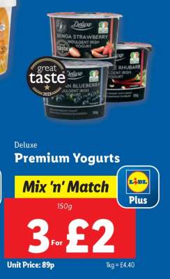 Deluxe Premium Yogurts