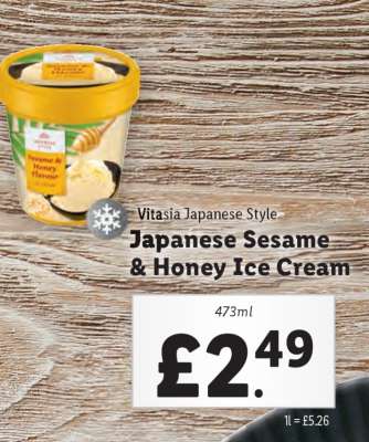 Vitasia Japanese Style Japanese Sesame & Honey Ice Cream
