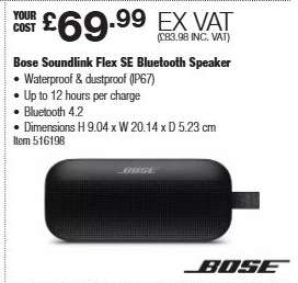 Bose Soundlink Flex SE Bluetooth Speaker