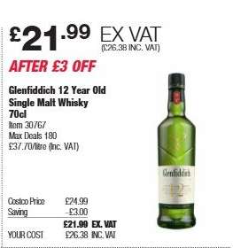 Glenfiddich 12 Year Old Single Malt Whisky 70cl
