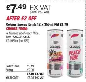 Celsius Energy Drink 12 x 355ml
