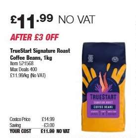 TrueStart Signature Roast Coffee Beans, 1kg