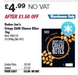 Rodeo Joe’s Crispy Chilli Cheese Bites