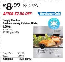 Simply Chicken Golden Crunchy Chicken Fillets