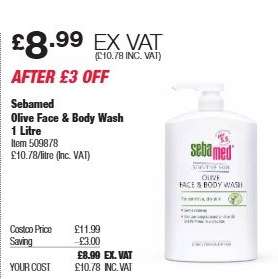 Sebamed Olive Face & Body Wash 1 Litre