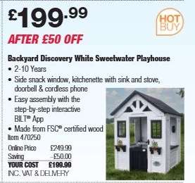 Backyard Discovery White Sweetwater Playhouse