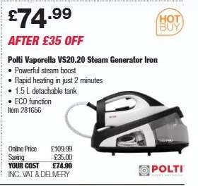 Polti Vaporella VS20.20 Steam Generator Iron