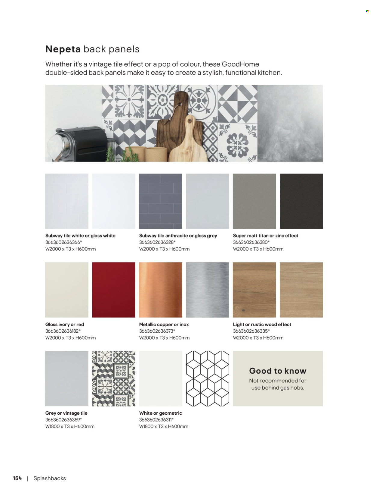 B&Q offer. Page 154