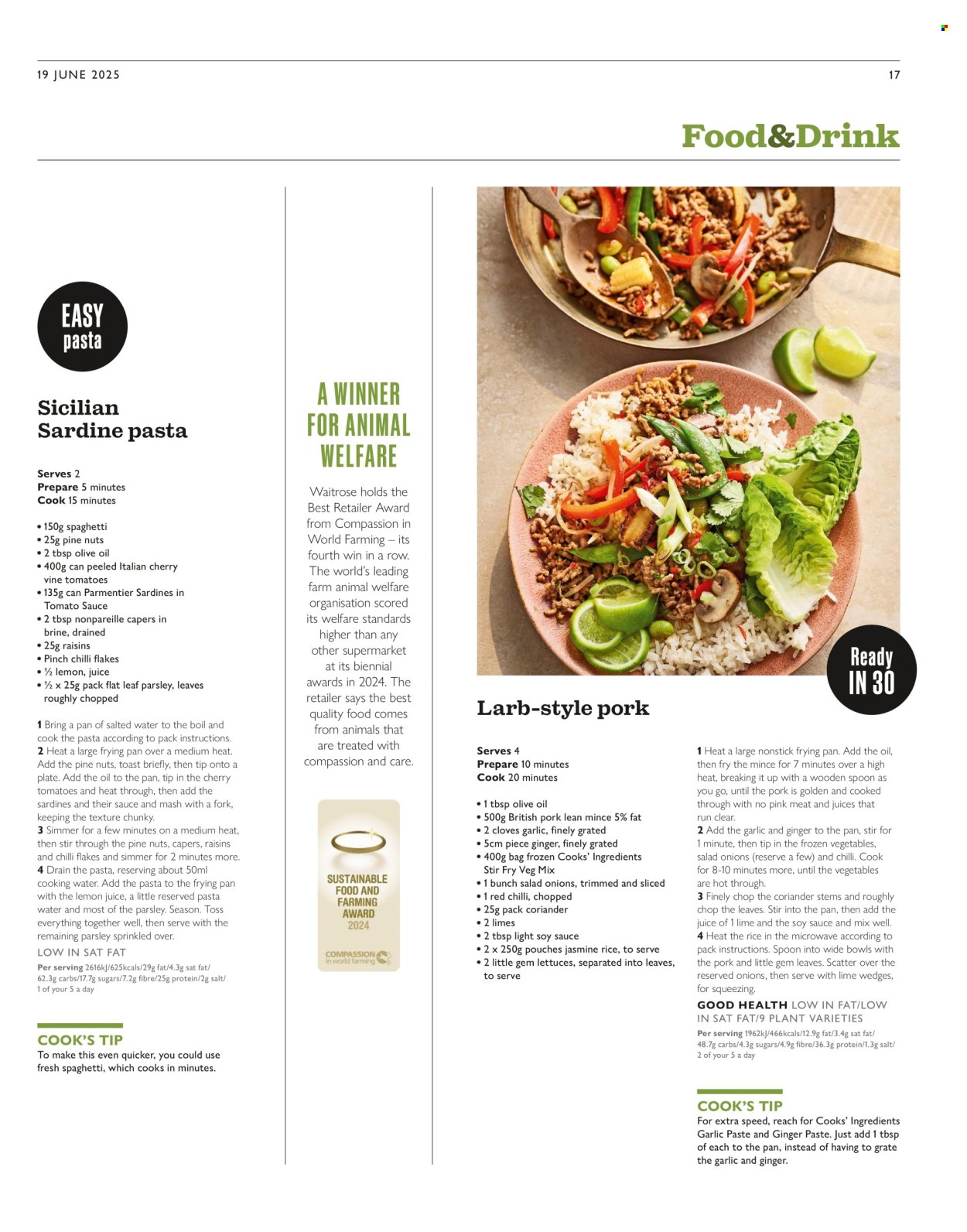 Waitrose offer. Page 17
