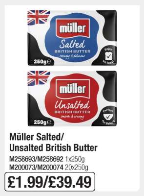 Müller Salted/Unsalted British Butter