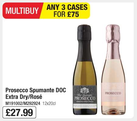 Prosecco Spumante DOC Extra Dry/Rosé