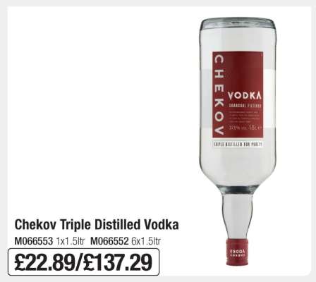 Chekov Triple Distilled Vodka