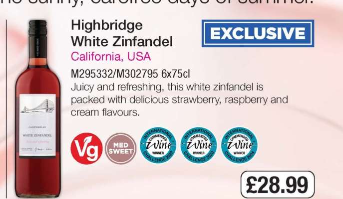 Highbridge White Zinfandel