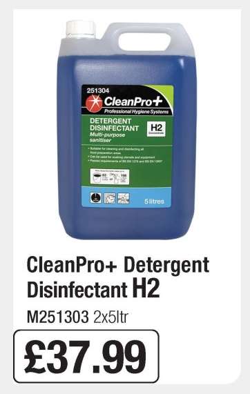 CleanPro+ Detergent Disinfectant H2