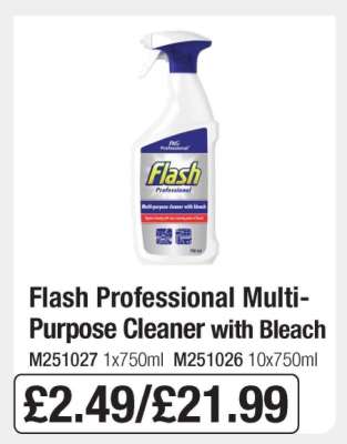 Flash Professional Multi-Purpose Cleaner With Bleach