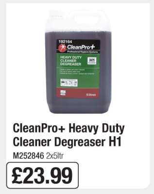 CleanPro+ Heavy Duty Cleaner Degreaser H1