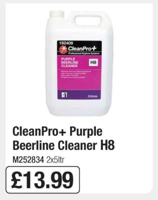 CleanPro+ Purple Beerline Cleaner H8