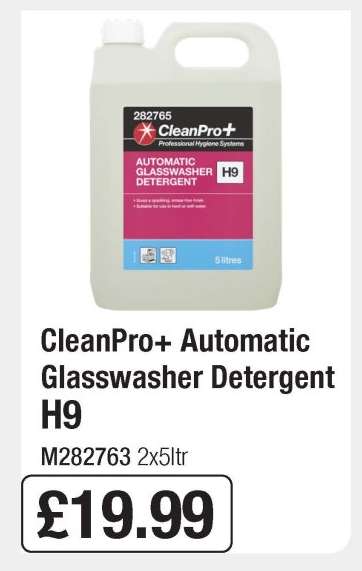 CleanPro+ Automatic Glasswasher Detergent H9