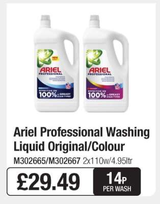 Ariel Professional Washing Liquid Original/Colour