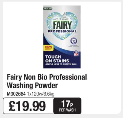 Fairy Non Bio Professional Washing Powder