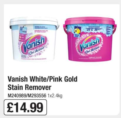 Vanish White/Pink Gold Stain Remover