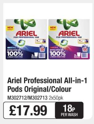 Ariel Professional All-in-1 Pods Original/Colour