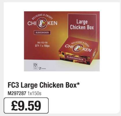 FC3 Large Chicken Box