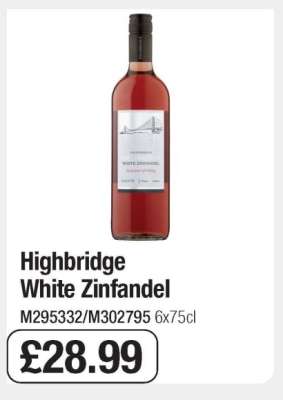 Highbridge White Zinfandel