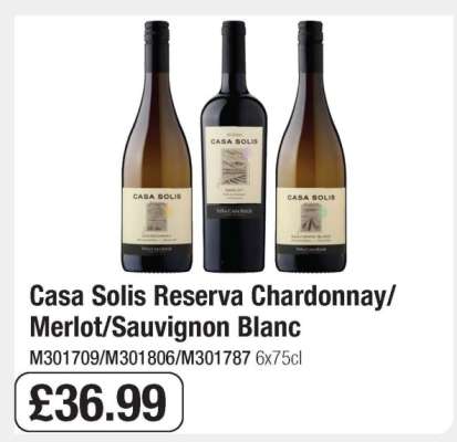 Casa Solis Reserva Chardonnay/Merlot/Sauvignon Blanc