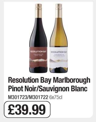 Resolution Bay Marlborough Pinot Noir/Sauvignon Blanc
