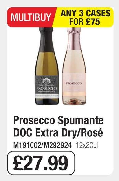 Prosecco Spumante DOC Extra Dry/Rosé