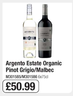 Argento Estate Organic Pinot Grigio/Malbec