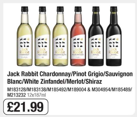 Jack Rabbit Wine Selection
