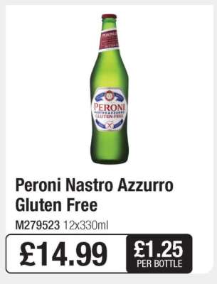 Peroni Nastro Azzurro Gluten Free